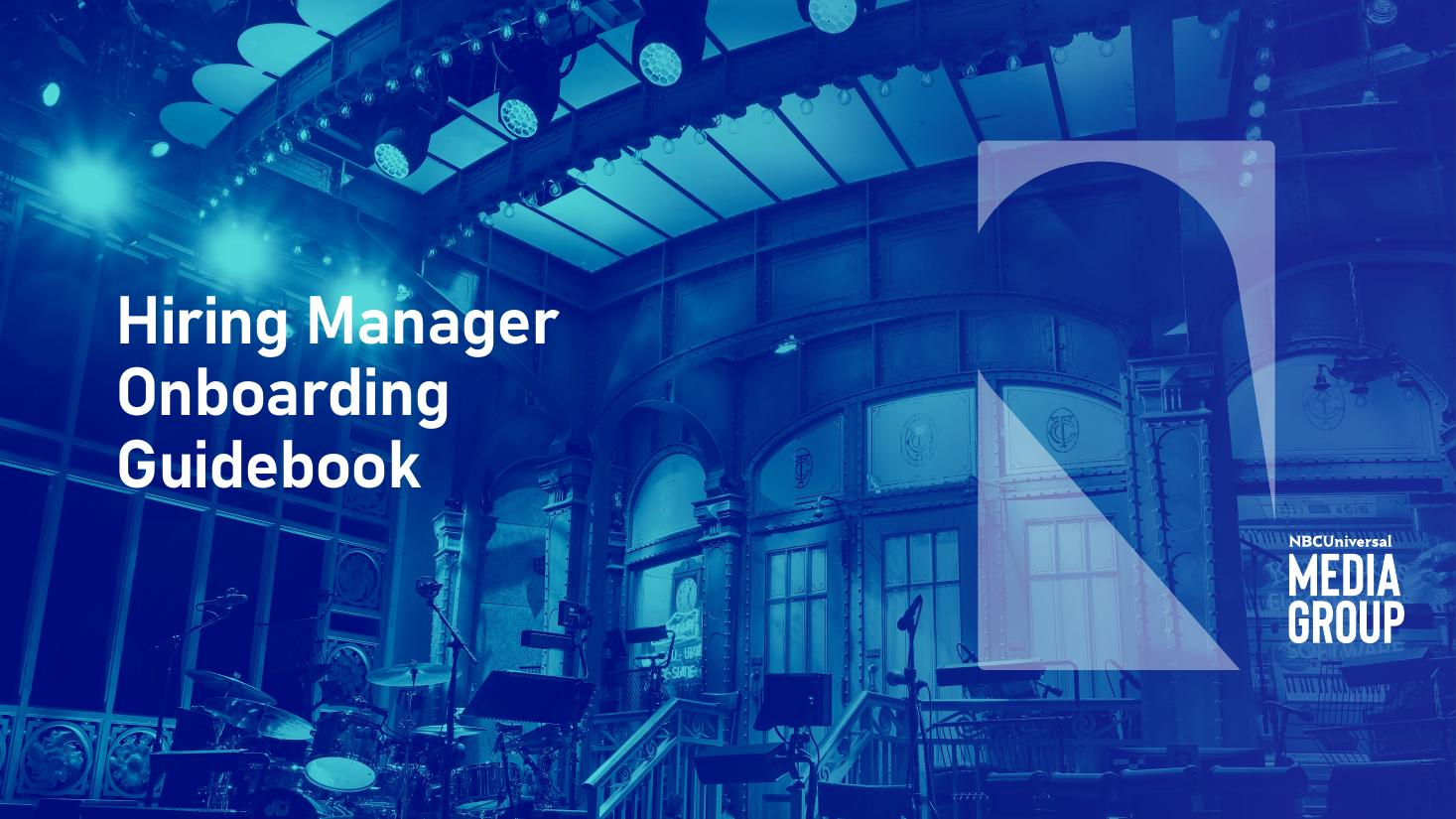Cover of the Hiring Manager Onboarding Guidebook